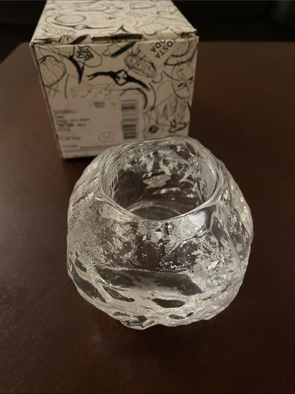 Kosta Boda Snowball Votive holder